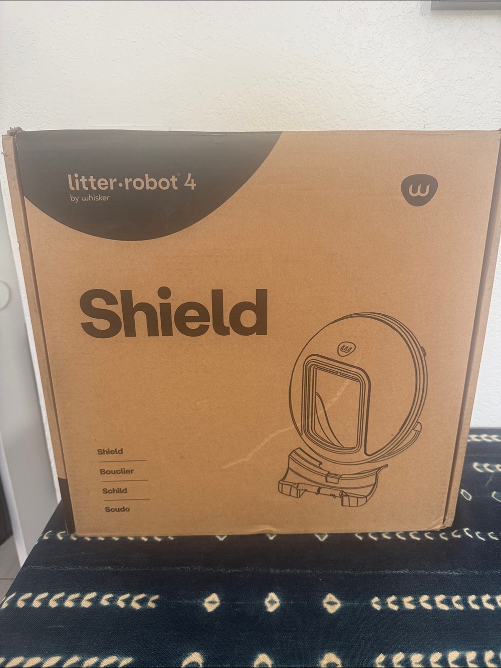Whisker Litter-Robot 4 Shield - Black, never used